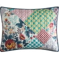 thumbnail image 3 of Lanco All Season Multi Color Floral Quilt Set With Pillow Shams , Patchwork Cottage Quilt Queen Size , Fashion Bedspreads & Coverlets, 3 of 7