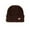 #0489-Brown, variant on AUNVITO Warm Stretchy Color Block Knit Hat For Men And Women Winter Outdoor Unisex Comfortable Beanie