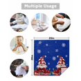 thumbnail image 5 of Blue Gnomes Christmas Cloth Napkins Set of 4, Snowflake Xmas Poinsettia Washable Reusable Dinner Cocktail Napkin for Kitchen Party Wedding Banquet Holiday Baby Shower Table Decor, 5 of 7