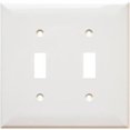 thumbnail image 1 of Lexan Plaques Murales 2 Gang Toggle Switch Blanc, 1 of 1