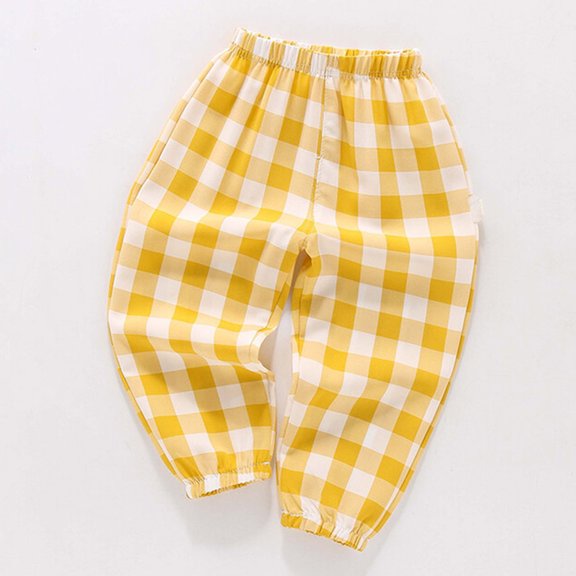 Boys Cargo Sweatpants Straight Leg Fit Cargo Joggers Pants for Boys Outdoor Youth Summer Clothes for Teens (Yellow,5-6 Years)