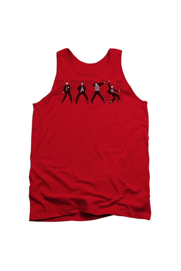 Elvis Presley Jailhouse Rock Adult Tank Top Red