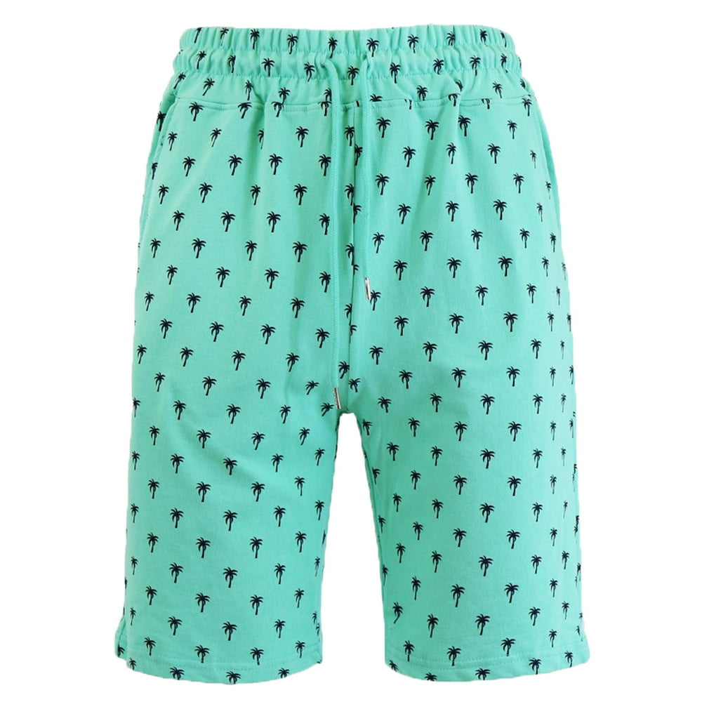 Galaxy by Harvic - Men's Printed Lounge Athletic French Terry Sweat Shorts - Walmart.com