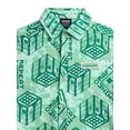 thumbnail image 2 of Minecraft Boys Graphic Button Up Resort Shirt with Short Sleeves, Sizes 4-18, 2 of 3