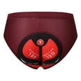 thumbnail image 1 of koolsoo Bike Underwear Undershorts Briefs Riding Biker Men Padded Cycling Shorts Man Man Deep Red XXXL, 1 of 9