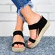 thumbnail image 3 of Summer Sandals For Women Solid Color Ankle Buckle Sandal For Dresses Jeans Skirts Short Pants-26White43, 3 of 5