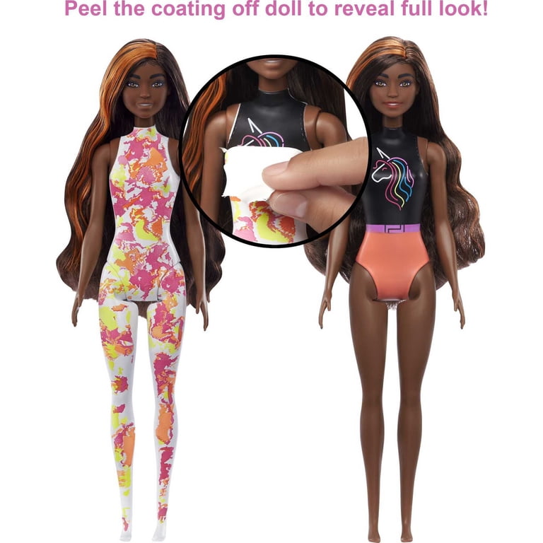 Barbie Mode Phosphorescente Italienne - Années 80, Robe Qui Brille Dans Le Noir, Mattel