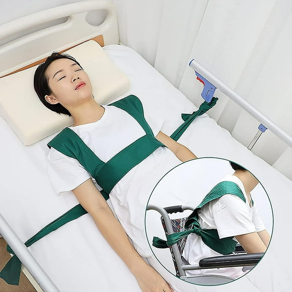 Bed Restraints For Elderly Patient, Safety Wheelchair Seatbelt Hospital Assist Shoulder Restraint Strap