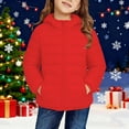 thumbnail image 2 of KAUOD Girls Winter Puffer Coats Quilted Windproof Hooded down Jackets Kids Zip up Waterproof Lightweight Outwear with Pockets, 2 of 9