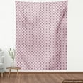 thumbnail image 4 of Ambesonne Bohemian Fabric by the Yard Upholstery, Occult Look Eyes Pattern, 10 Yards, Pale Pink and White, 4 of 5