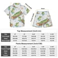 Alligator Wood Bubbles Pattern Boys' Hawaiian Shorts Sets Button Down ...