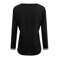thumbnail image 6 of Sequin Tops for Women Long Sleeve V Neck Thin Going out Tops for Women Fashion Printed Blouses Casual Comfy Tunic Shirts, 6 of 6