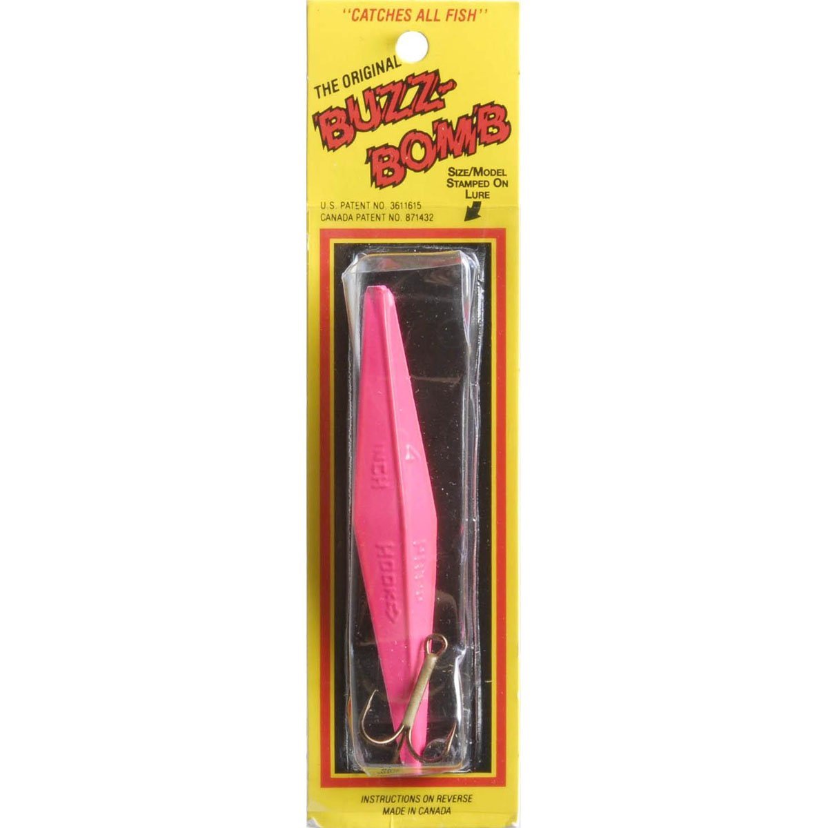 Maurice Sporting Goods 4 Buzz Bomb Fishing Lures for Freshwater Fish