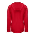 thumbnail image 3 of Women's Cutter & Buck  Red Minnesota Twins Daybreak Eco Recycled Half-Zip Hoodie, 3 of 3
