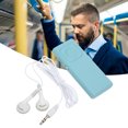 thumbnail image 1 of Mini Music Player, Small MP3 Player Support 64G Memory Card Long Lasting  for Students for Work for Travel White,Black,Blue, 1 of 7