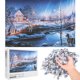 thumbnail image 4 of Rompecabezas para niños, 1000 piezas, rompecabezas de noche de nieve, rompecabezas de noche de nieve, juguete de ensamblaje, verdadera excelencia, 4 of 9