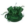 thumbnail image 1 of Sombreros de Fiesta de Cóctel Tocados de Plumas Nupciales Sunnimix verde, 1 of 8