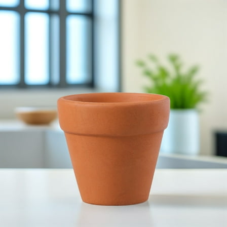 CIMAXIC Set of 12 Mini Terracotta Planter Pots with Drainage Holes for Indoor Plants, Ideal for Shelves and Small