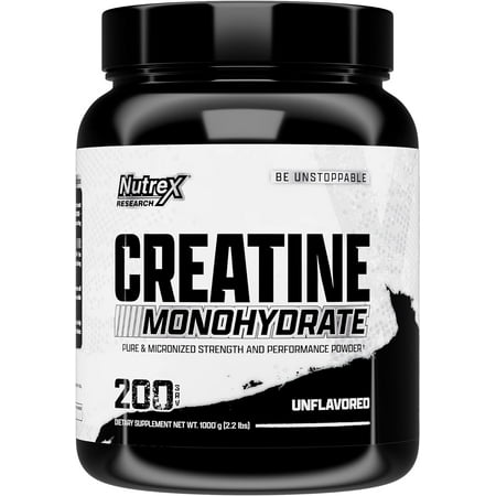 Nutrex Research Micronized Creatine Monohydrate Powder - 200 Servings (1KG)