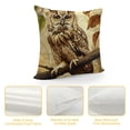 thumbnail image 4 of Creowell Funny owl Sitting on a Branch，Pillow Covers Printed Throw Pillow Cases Outdoor Decorative Pillow Covers Multi-Size，Yellow, 4 of 5