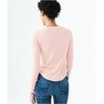 thumbnail image 2 of Aeropostale Womens Raglan Basic T-Shirt, Pink, Juniors, X-Large, 2 of 2
