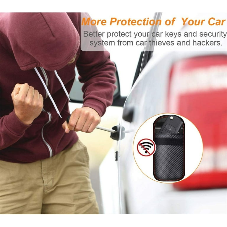 NOGIS Bags for Key Fob (2 Pcs), Car Key Fob Signal Blocking Pouch, Keyless  Entry Car Keys Case, RFID Key Fob Protector for Car Key Radio Key Shielding
