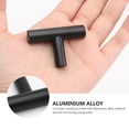 thumbnail image 4 of 10 Pcs Aluminium Alloy Handle Cabinet Door Handle Durable Handle with Screws for Furniture Cabinet Drawer (Black), 4 of 5