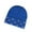 Blue, variant on Womens Heart Cuffed Beanies Rhinestone Slouchy Knit Beanie Hat Winter Cute Skull Cap for Men Adult Teen Blue