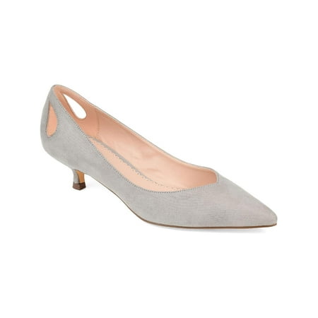 

Journee Collection Womens Goldie Pointed Toe Kitten Heel Pumps