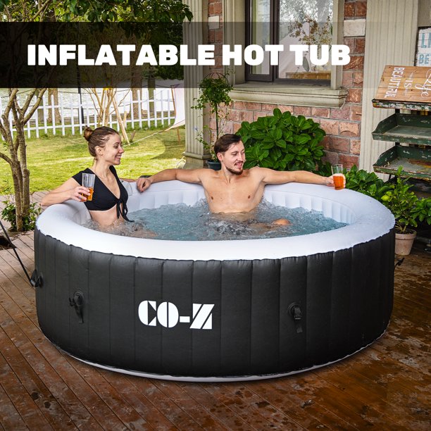 COZ 24 Person 6ft Inflatable Hot Tub Pool with Massage Jets and All