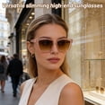 thumbnail image 5 of Fashion Glasses Frames Eye Sunglasses Versatile Slimming High-end Sunglasses Large Frame Plain, 5 of 5