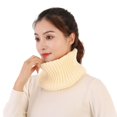 thumbnail image 1 of Reusable Scarf Women Winter Scarf Thick Knitted Warm Solid Color Windproof Elastic Anti-shrink Soft Lightweight Washable Neck Protection Heat, 1 of 8