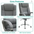 thumbnail image 6 of Halle Office Chair-Color:Gray, 6 of 11