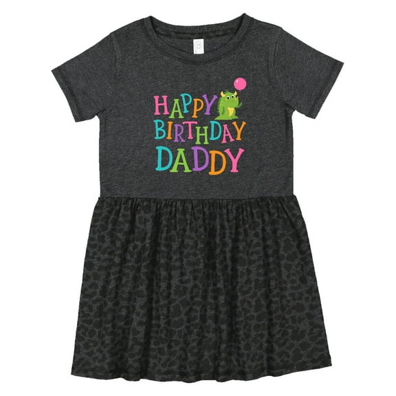 Inktastic Happy Birthday Daddy Boy Girl Party Girls Toddler Dress