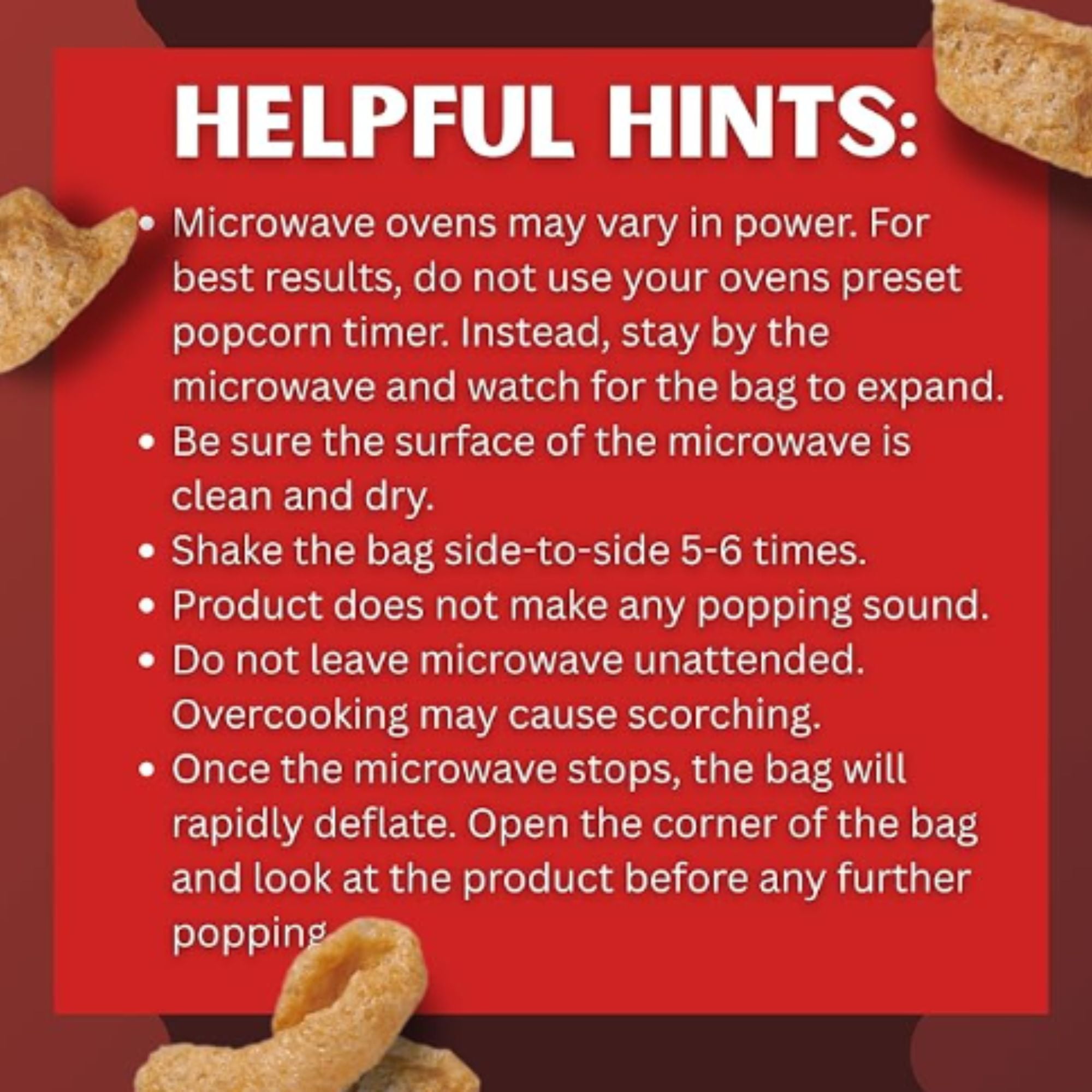 Lowrey's Microwave Popcorn Pork Rinds, Original, 1.75 oz Plastic Pouch