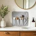 thumbnail image 5 of Hanging Organizer Bags,Wall & Door Storage Bags with Large Compartment & 4 Pockets,Portable Zipper Storage Organizer for Kitchen,Entrance,Closet,13.77x12.59 Inch,Gray, 5 of 7