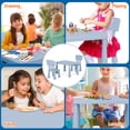 thumbnail image 6 of ZENY Kids Table and Chair Set 3 Piece Plastic Children Activity Toddler Table & Chair (Blue), 6 of 10