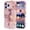F, variant on Compatible with iPhone 15 Plus Marble Print Pattern Case, Hybrid Hard Shell Silicone Protective Phone Cover - Resistant Protective Slim Fit Case Shockproof for iPhone 15 Plus, D
