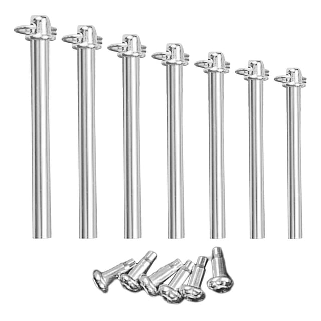 Shisuyan 7 Sets of Folding Fan Repair Kit Multi-size Rivets And Nuts For Handheld Fans Metal Shaft Rivets And Accessories For DIY Fan Making And Maintenance