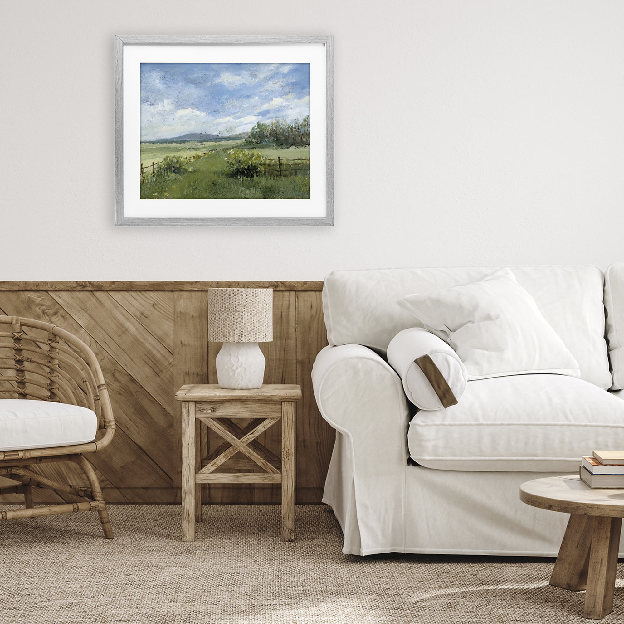 Stupell Industries Thank You Nature Landscape Gray Framed Print Under Glass, design by Lanie Loreth