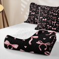 thumbnail image 4 of Erosebridal Princess Bowknot Girls Twin Quilt Set, Cartoon Love Heart Twin Coverlet Set, 2-Piece, 4 of 7