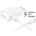 thumbnail image 1 of Adaptive Fast Charger Compatible with Samsung S390G [Wall Charger + 5 Feet USB Cable] WHITE - New, 1 of 1