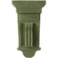 thumbnail image 2 of Ekena Millwork 5 1/2"W x 5 1/2"D x 10"H Raised Fluting Wood Vintage Decor Corbel, Restoration Green, 2 of 6