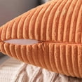 thumbnail image 2 of Paquete de 2 fundas de almohada cuadradas decorativas de pana suave y lisa de otoño, fundas de cojín para sofá, dormitorio, coche, 45 x 45 cm o 18 x 18 pulgadas, 2 of 5