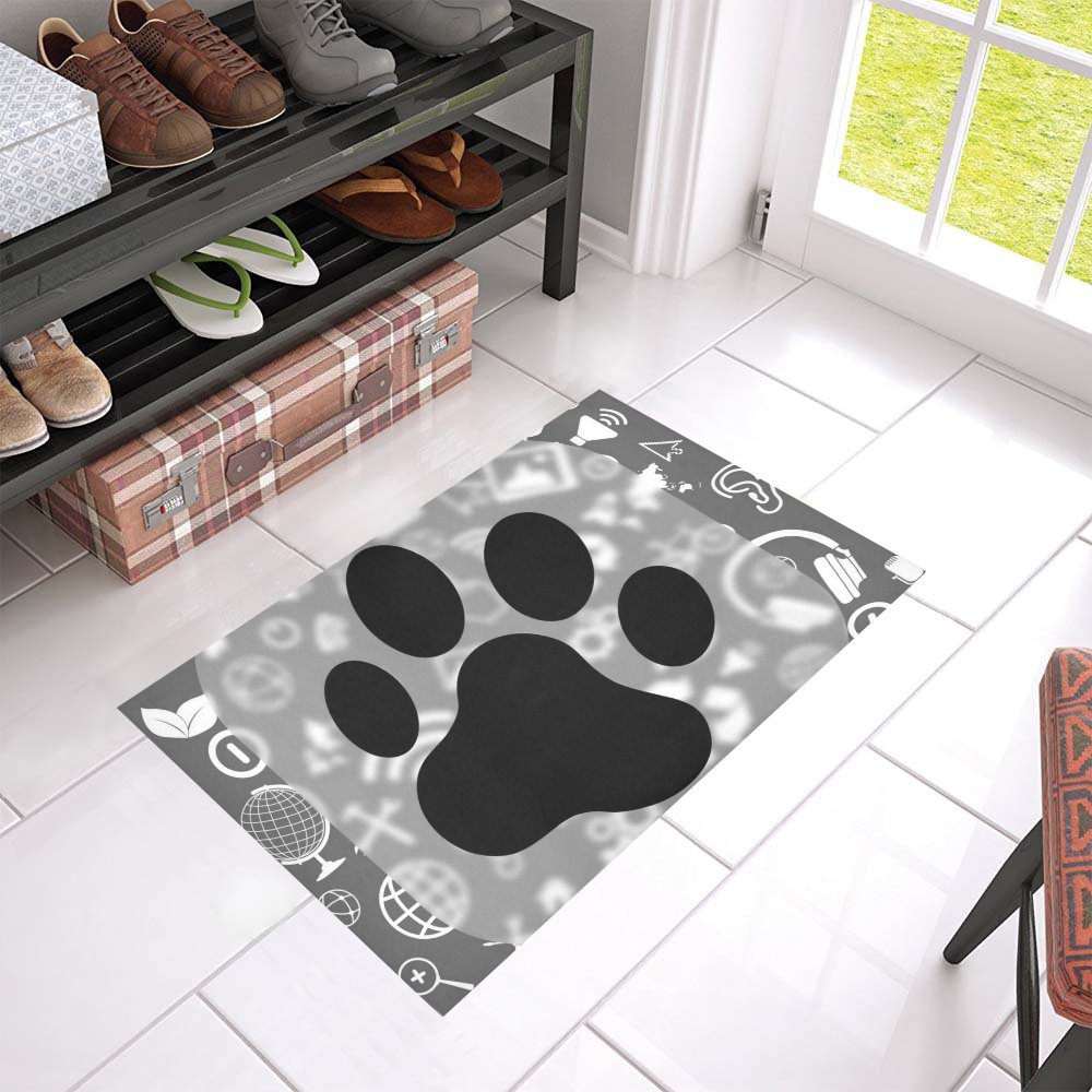 MKHERT Cat Paw Print Doormat Rug Home Decor Floor Mat Bath Mat 23.6x15
