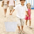 thumbnail image 4 of Sand-Proof Mesh Beach Tote - Foldable Pool Bag for Towels & Swim Gear, 4 of 6