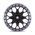 thumbnail image 3 of MSA Offroad Wheels Cast Aluminum Wheel MA48 15x6 4x137 S-BLK GRY-RG 38mm, MA048MT15604038, 3 of 3