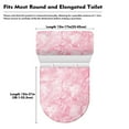 thumbnail image 5 of ZIATUBLE Pink Marble Stripes Toilet Lid Covers Tank Lid Cover Full Coverage Design Toilet Seat and Tank Lid Cover Set 2 Pack Wear Resistant Toilet Mat Protective Cover, 5 of 7