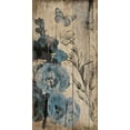 thumbnail image 2 of Grey, Jace 18x32 White Modern Wood Framed Museum Art Print Titled - Wood Floral Blue, 2 of 4