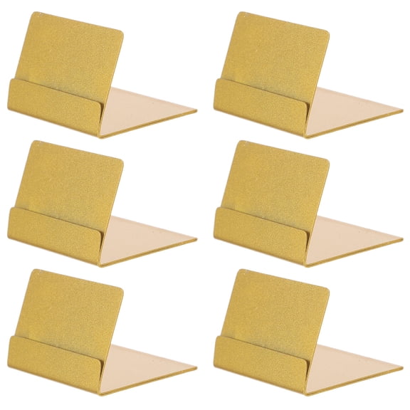 UPOUART 6-Pack Metal Business Card Holder Stand for Office Desk and Reception Display